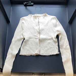 O'Neill Cream Ribbed Cardigan